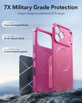 ESR iPhone 17 Pro Max Cyber Tough Magsafe Case with Camera Control Pink Military Grade Protection  