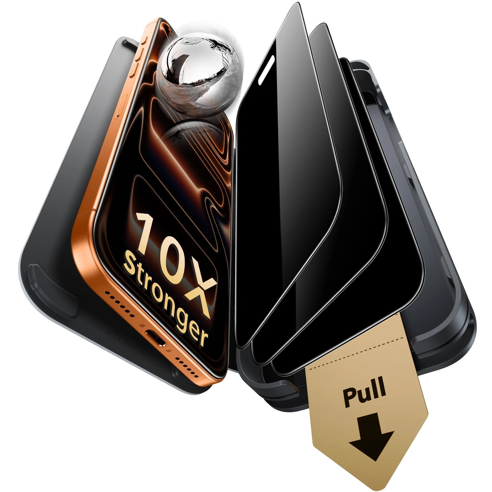 2 Films Protecteurs Verre Trempé Pour IPhone 17 Pro Max – Dureté 9H, Installation Facile Sans Bulles, Transparence HD - 8