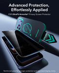 ESR iPhone 17 Pro Max Privacy Screen Protector with Armorite Tempered Glass Advanced Protection,  Effortlessly Applied