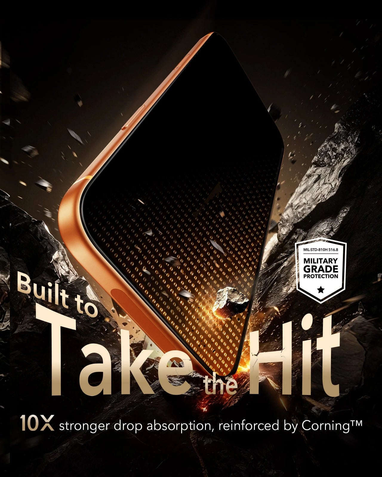 ESR iPhone 17 Pro Max Privacy Screen Protector with Corning Glass Built to take the hit