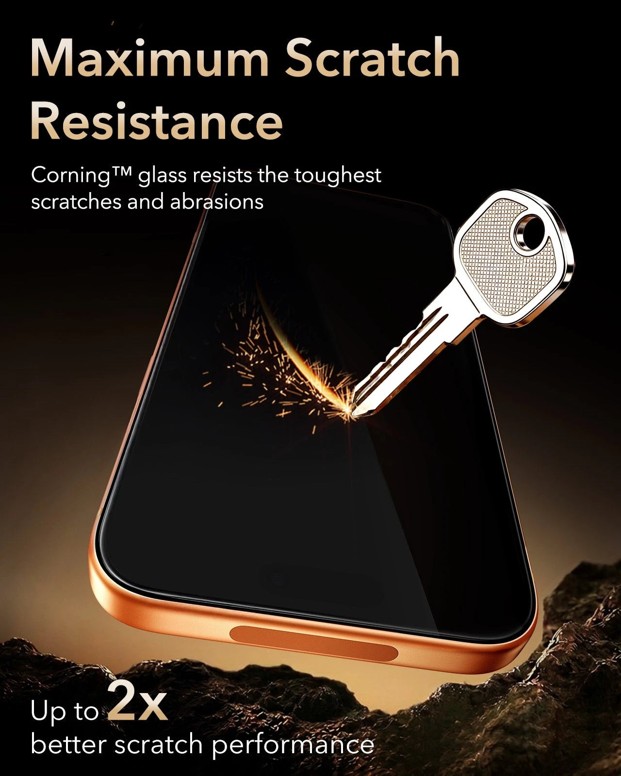 ESR iPhone 17 Pro Max Privacy Screen Protector with Corning Glass Maximum Scratch Resistance