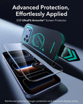 ESR iPhone 17 Pro Max Screen Protector with Armorite Tempered Glass Advanced Protection,  Effortlessly Applied