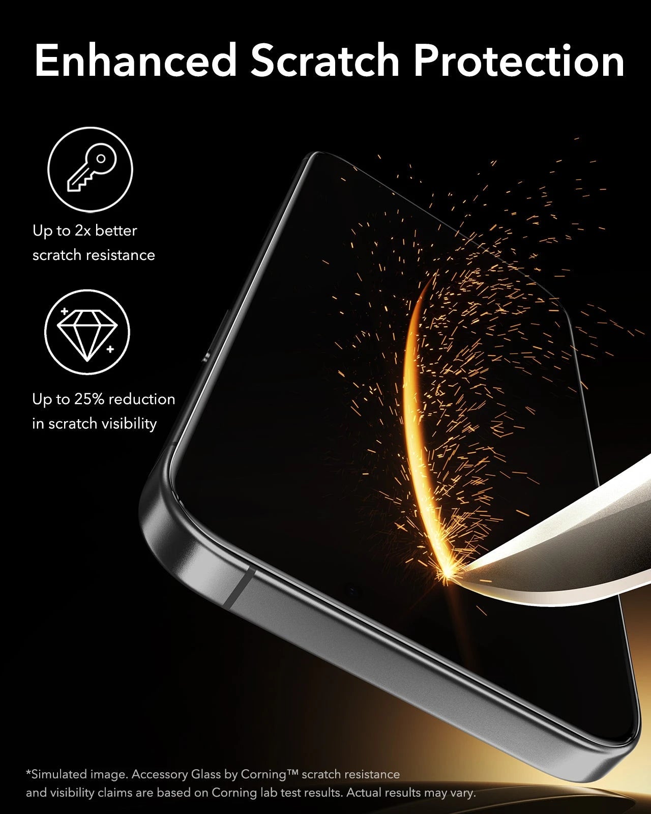 ESR iPhone 17 Pro  UltraFit Corning Glass Screen Protector scratch protection