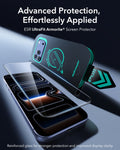 ESR iPhone 17 Pro Screen Protector with Armorite Tempered Glass Advanced Protection,  Effortlessly Applied