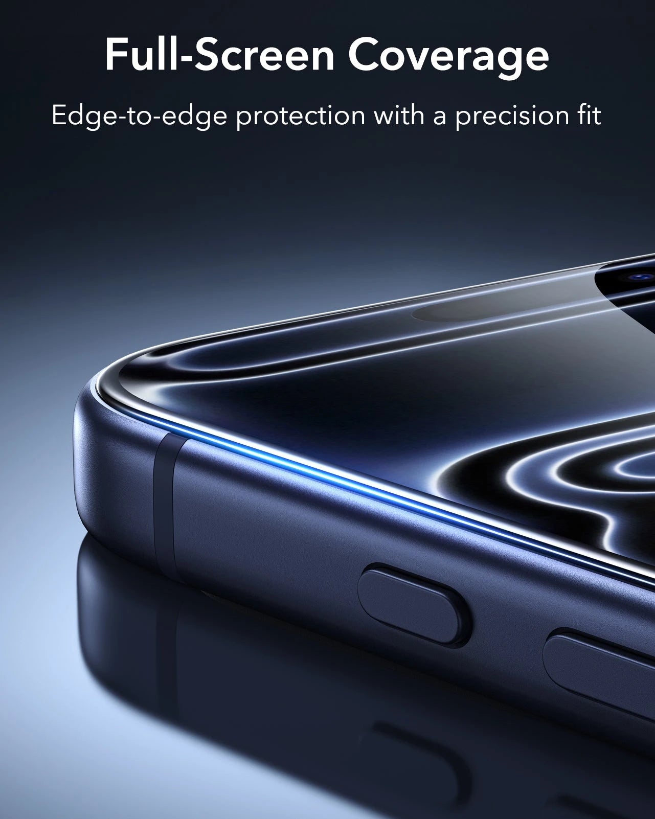 ESR iPhone 17 Pro Screen Protector with Armorite Tempered Glass Full-Screen Coverage