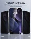 iPhone 17 Pro UltraFit Classic Privacy Screen Protector - 3 Pack ESR ESR