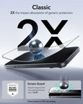  ESR iPhone 17 Pro Tempered Glass Screen Protector military grade protection