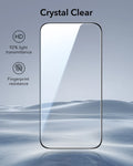  ESR iPhone 17 Pro Tempered Glass Screen Protector crystal clear