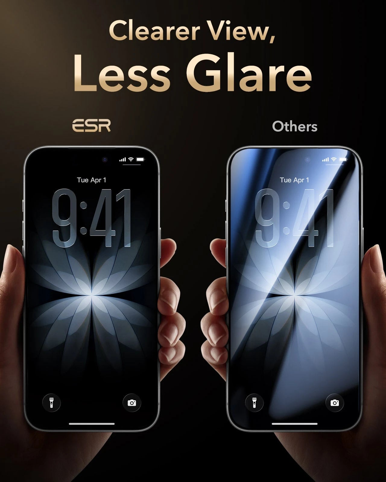 ESR iPhone 17 Privacy Screen Protector with Corning Glass Clearer View,Glare Less