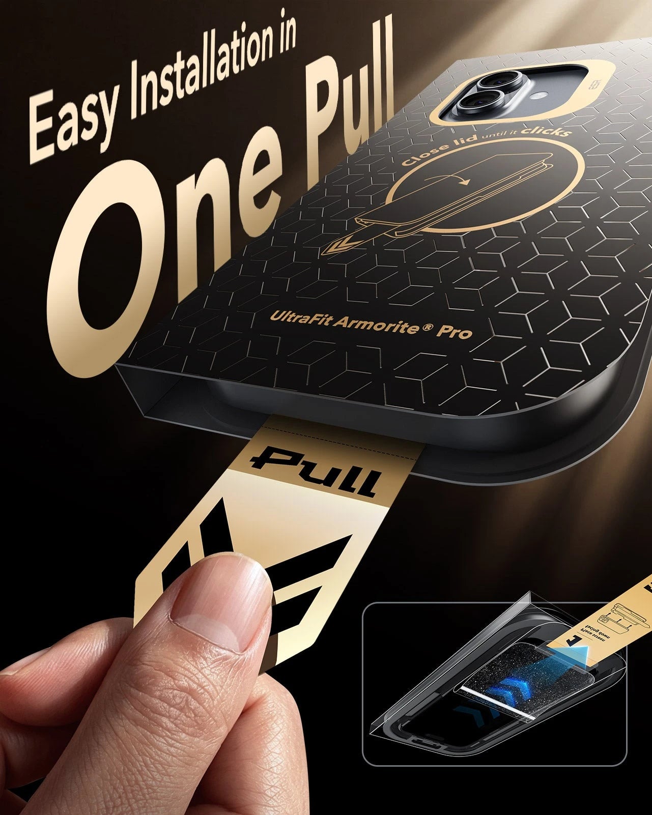 ESR iPhone 17 Privacy Screen Protector with Corning Glass Easy Installation in One Pull
