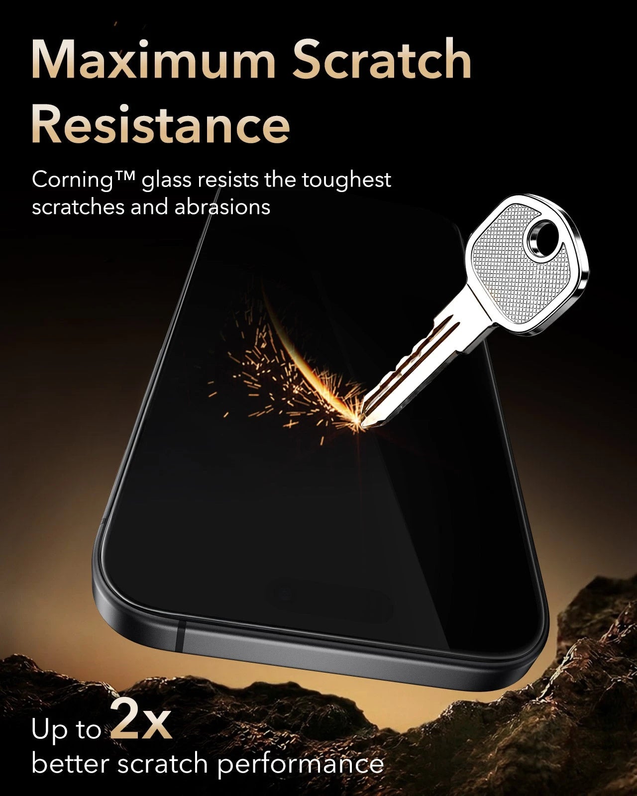 ESR iPhone 17 Privacy Screen Protector with Corning Glass Maximum Scratch Resistance