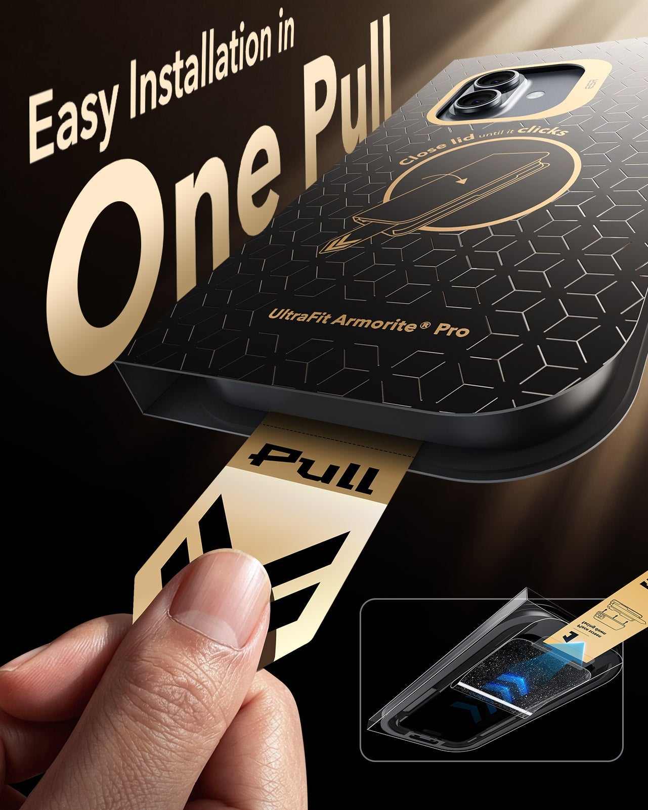 ESR iPhone 17 Screen Protector with Corning Glass Easy Installation in One Pull