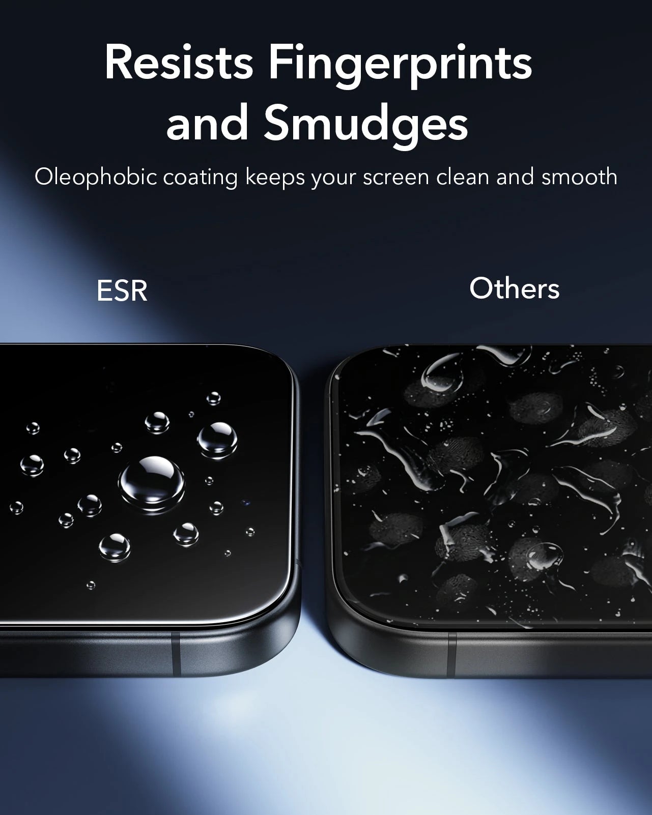 ESR iPhone 17 Screen Protector with Armorite Tempered Glass Resists Fingerprints and Smudges