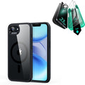  iPhone 17e Classic Hybrid Magsafge Case with Armorite Temepered Glass Screen Protector Clear Black