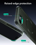 ESR iPhone 17e Cyber Tough Magnetic Case Green Raised-edge protection