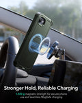 ESR iPhone 17e Cyber Tough Magnetic Case Green Stronger Hold, Reliable Charging