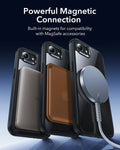 ESR iPhone 17e Classic Hybrid Magsafe Case Clear Black Powerful Magnetic Connection