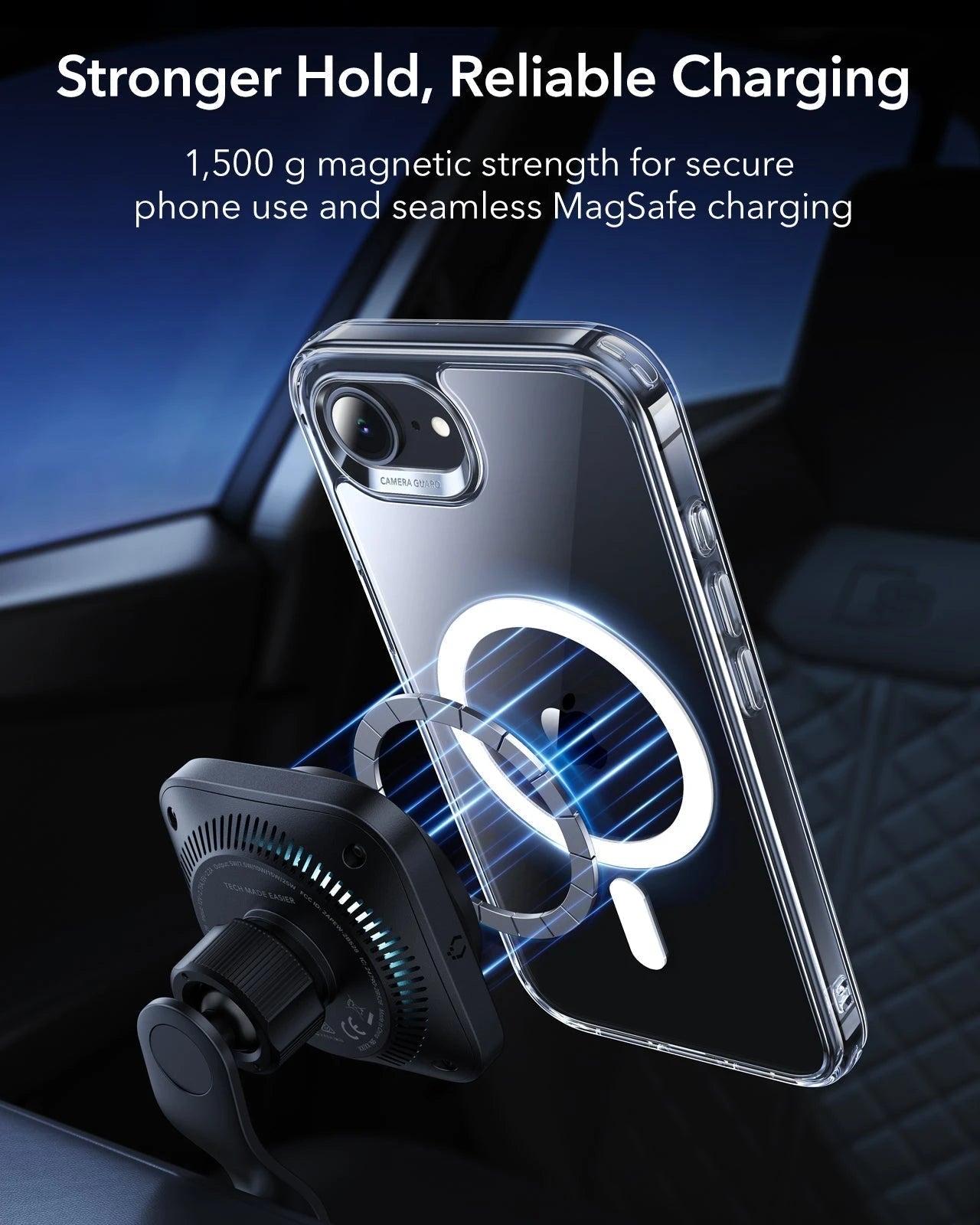  iPhone 17e Classic Hybrid Magsafe Case Clear Stronger Hold, Reliable Charging