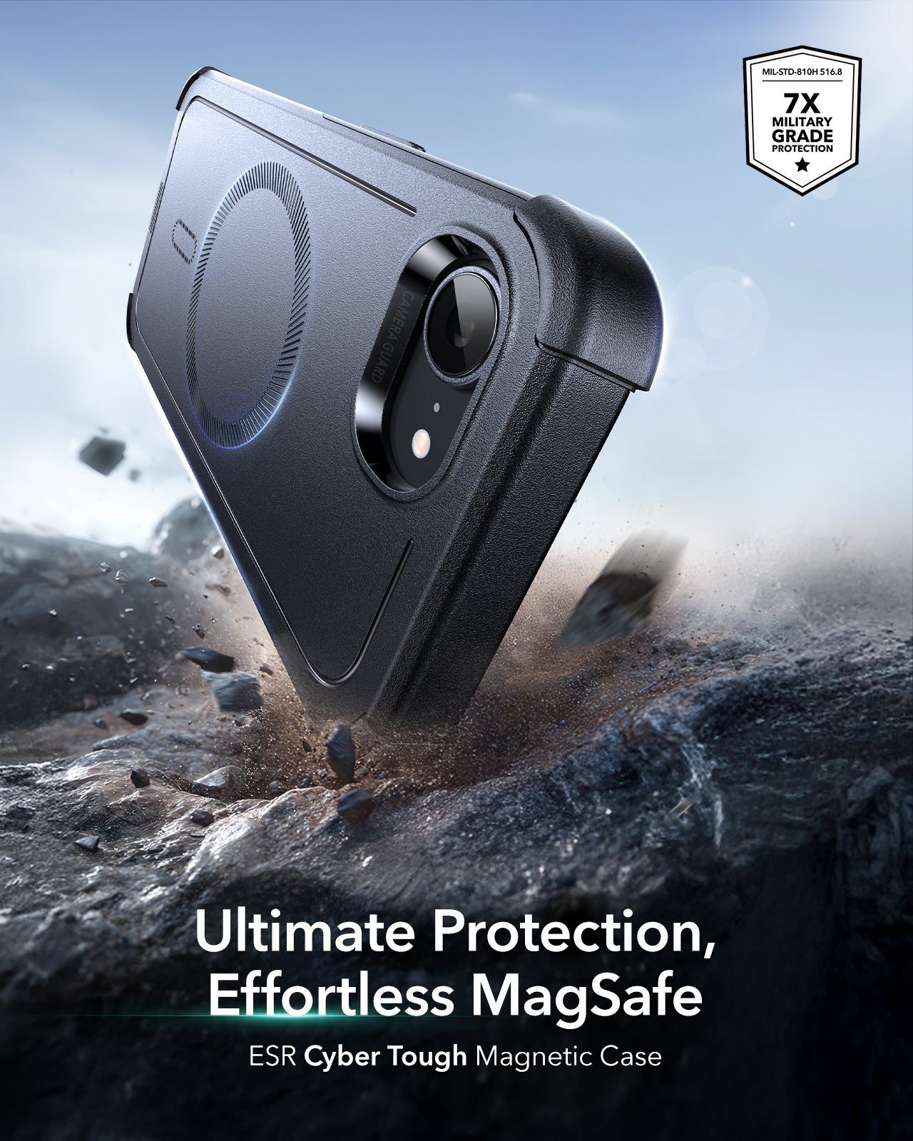 Black Shockproof Tough Protective iPhone 17e Case Black Shockproof Tough Protective iPhone 17e Case