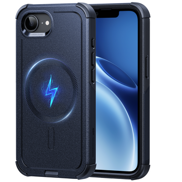 iPhone 17e Cyber Tough Magnetic Case Navy Blue