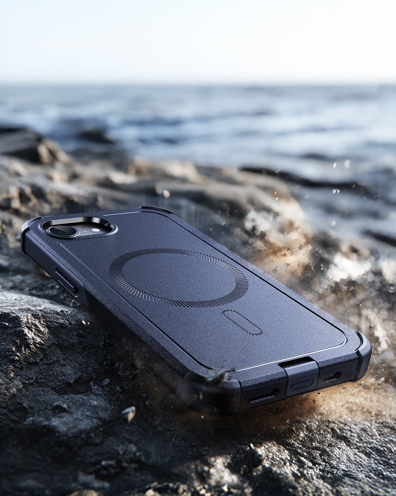 ESR iPhone 17e Cyber Tough Magnetic Case Navy Blue 