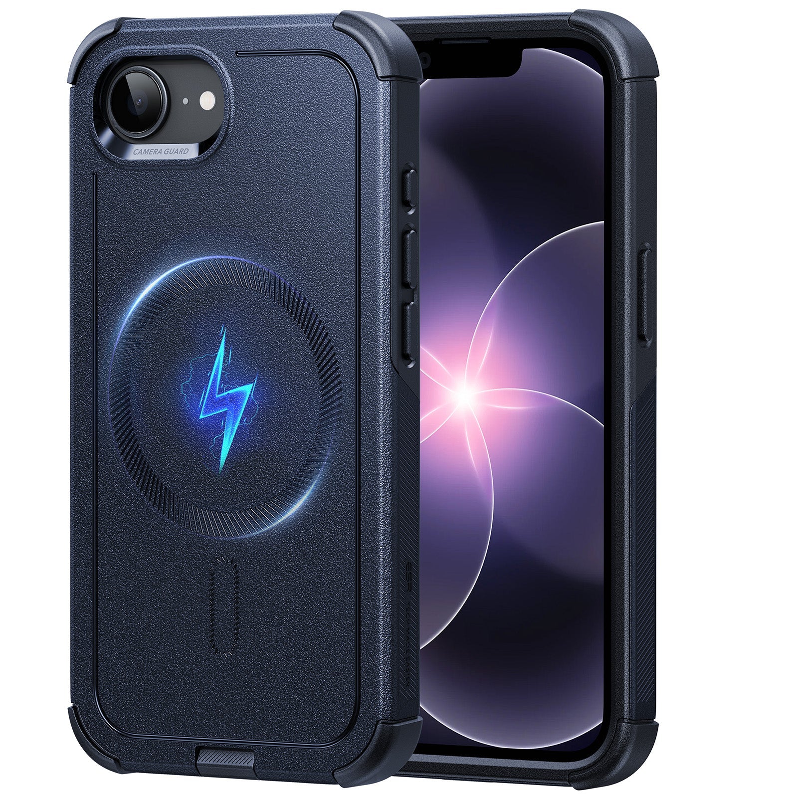 iPhone 17e Cyber Tough Magnetic Case Navy Blue