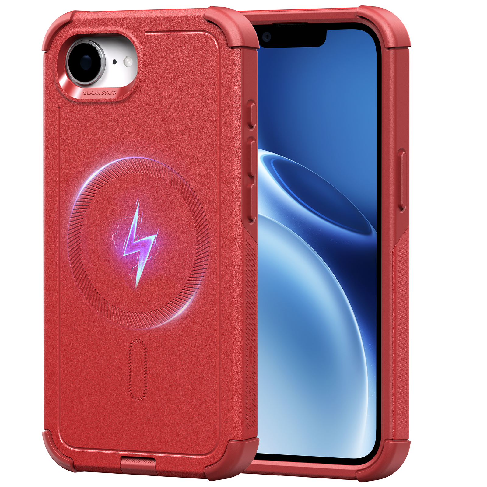 iPhone 17e Cyber Tough Magnetic Case Red