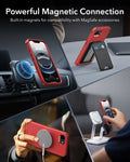 ESR iPhone 17e Cyber Tough Magnetic Case Red Powerful Magnetic Connection