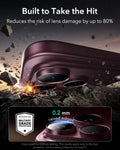 ESR Deep Burgundy iPhone 18 Pro Corning Glass Camera Lens Protector Built to Take the Hit