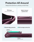 ESR Frosted Deep Burgundy Blue iPhone 18 Pro Magsafe Slim Phone Case with Stand Protection All Around