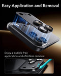 ESR Black iPhone 18 Pro Max Corning Glass Camera Lens Protector Easy Application and Removal