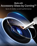 ESR Misty Blue iPhone 18 Pro Max Corning Glass Camera Lens Protector Made with Accessory Glass by Corning™