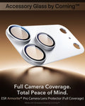 ESR Silver iPhone 18 Pro Max Corning Glass Camera Lens Protector Full Camera Coverage.  Total Peace of Mi