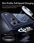 ESR Frosted Blue iPhone 18 Pro Max Magsafe Slim Phone Case Slim Profile, Full-Speed Charging
