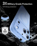 ESR Frosted Misty Blue iPhone 18 Pro Max Magsafe Slim Phone Case 3X Military-Grade Protection