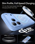 iPhone 2026 Pro Max Classic Hybrid Magnetic Case with Camera Control - Frosted Misty Blue ESR ESR