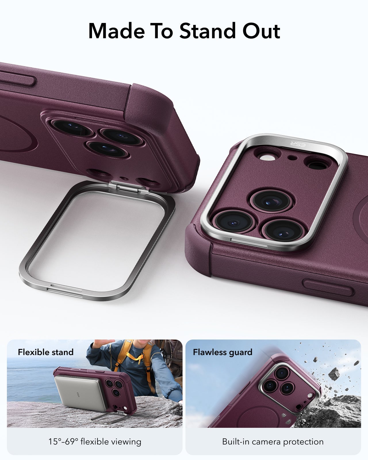 iPhone 18 Pro Max Cyber Tough Magnetic Case with Camera Control and Fl