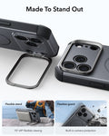 ESR Space Gray iPhone 18 Pro Max Tough Phone Case Magsafe with Stand Made To Stand Out