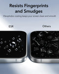 ESR iPhone 18 Pro Max Tempered Glass Privacy Screen Protector Resists Fingerprints and Smudges