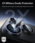 ESR Black iPhone 18 Pro/Pro Max Armorite Camera Lens Protector 2X Military Grade Protection