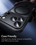 ESR Black iPhone 18 Pro/Pro Max Armorite Camera Lens Protector Case Friendly
