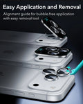 ESR Silver iPhone 18 Pro/Pro Max Armorite Camera Lens Protector Easy Application and Removal