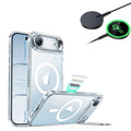iPhone Air Classic Hybrid Magsafe Case With Stand  and Qi2 Wireless Charger Clear
