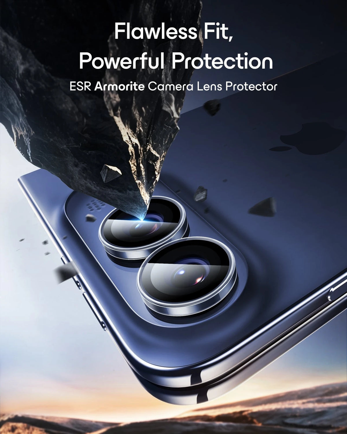 ESR Clear iPhone Duo Armorite Camera Lens Protector Flawless Fit,  Powerful Protection