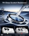 esr Silver iPhone Duo Armorite Camera Lens Protector 9H Glass Scratch Resistance