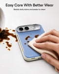 Misty Vegan Leather iPhone Duo Magsafe Case with Stand Easy Care With Better Wear