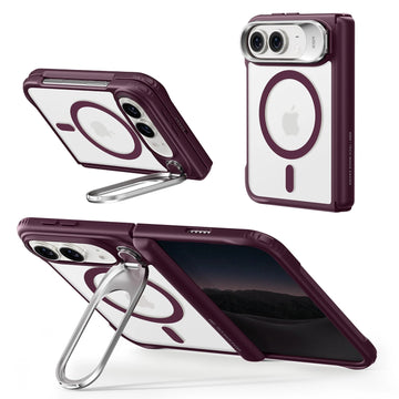 iPhone Duo Classic Hybrid Magnetic Case with Flex Stand - Frosted Deep Burgundy ESR ESR