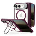 Frosted Burgundy iPhone 18 Pro Max Magsafe Slim Phone Case with Stand