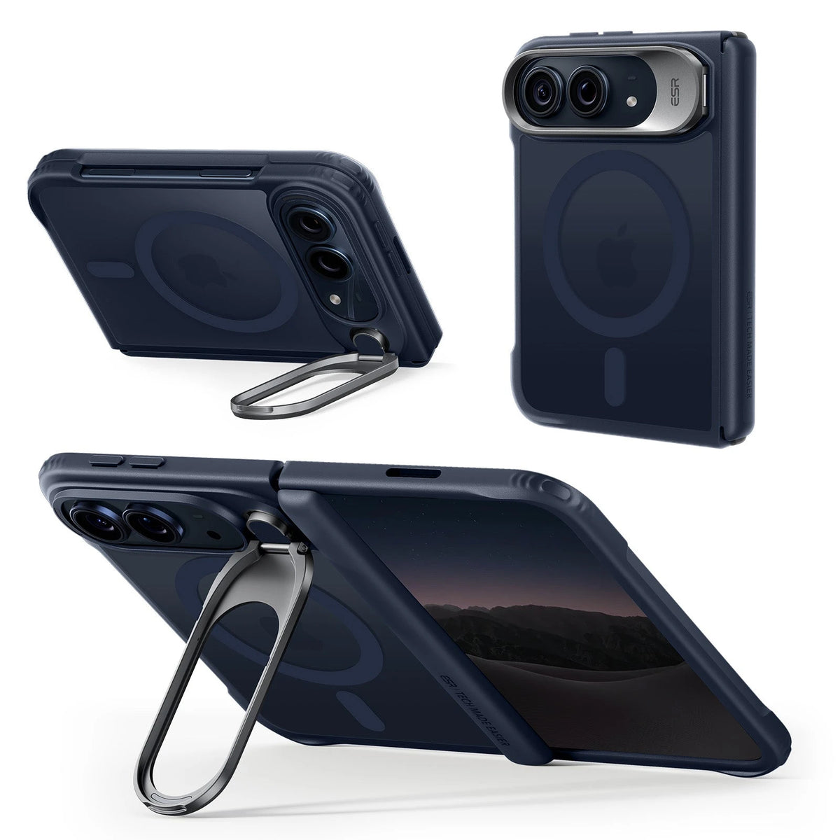 Frosted Night Sky  iPhone 18 Pro Max Magsafe Slim Phone Case with Stand 