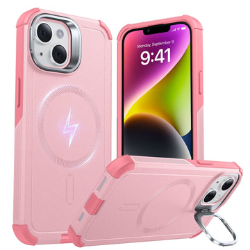 iPhone 14/13 Cyber Tough Magnetic Case (Stash Stand) - Pink ESR ESR